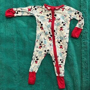 Little Sleepies Bamboo Winter Mickey Sleeper HTF